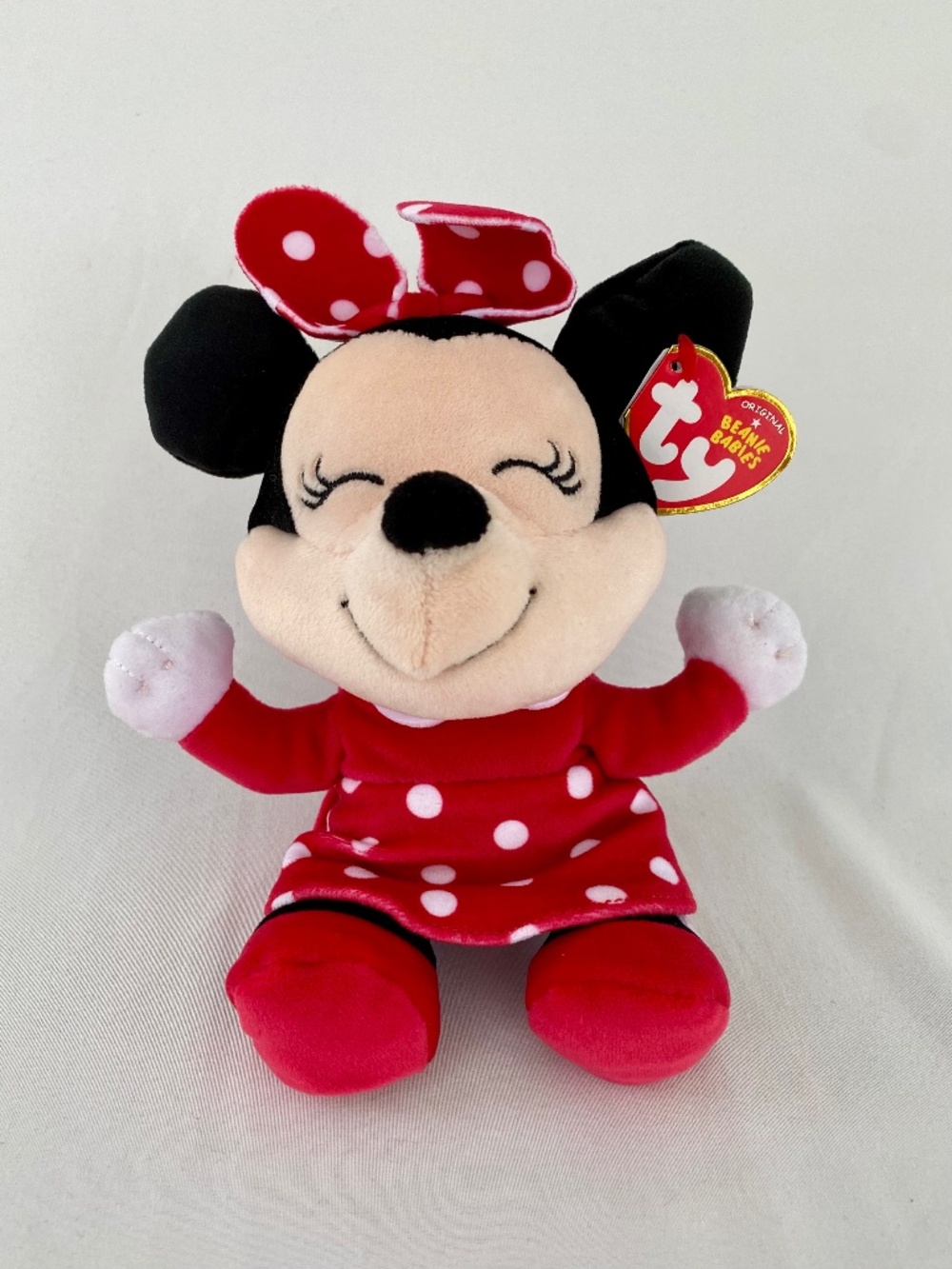 Minnie Mouse Disney Beanie Baby Plush NWT